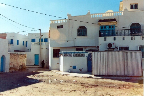 Vue extérieur de l'entrée du quartier juif de Sla Khebira